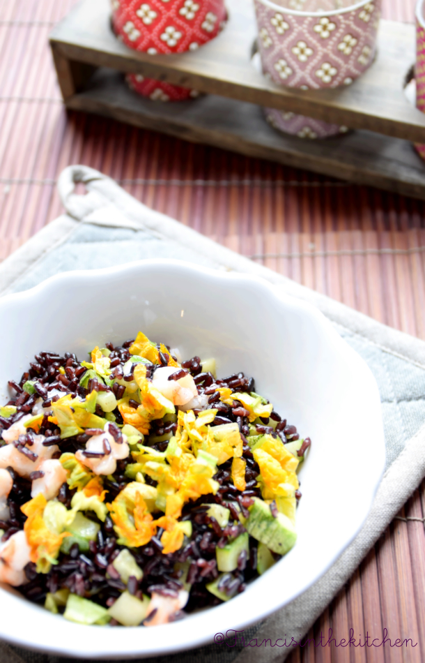 Riso Venere gamberi e Zucchine_1